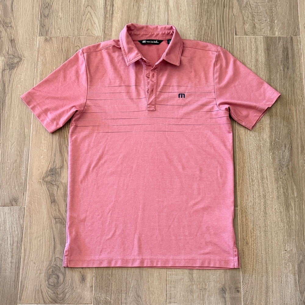 Travis Mathew Rose Polo Shirt